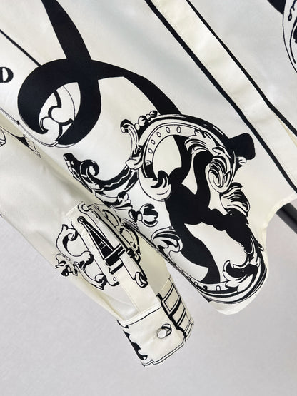 Herm NEW print silk shirts