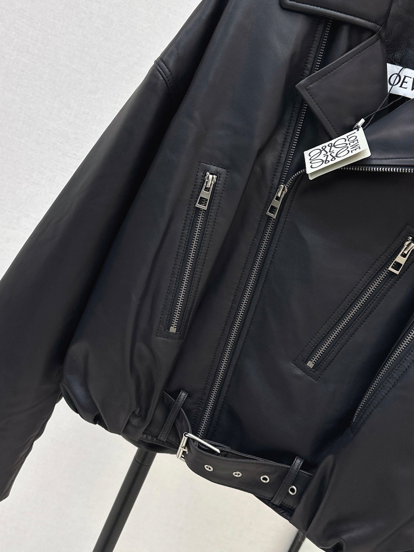 Loe NEW leather down jacket