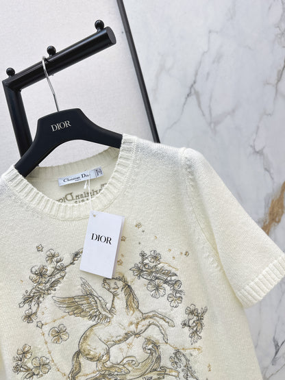 CD NEW embroidery cashmere sweater