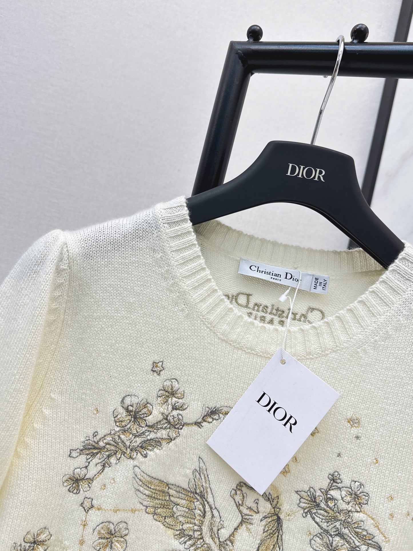 CD NEW embroidery cashmere sweater
