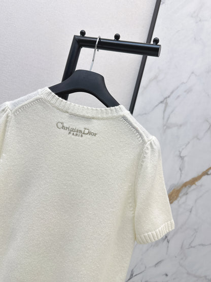 CD NEW embroidery cashmere sweater