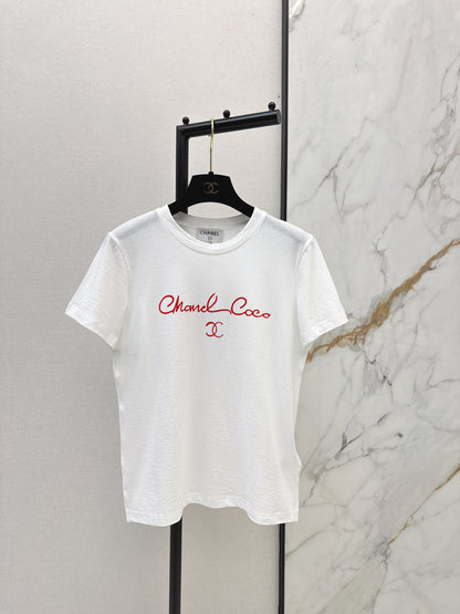 Chan NEW contrast lettering t-shirt