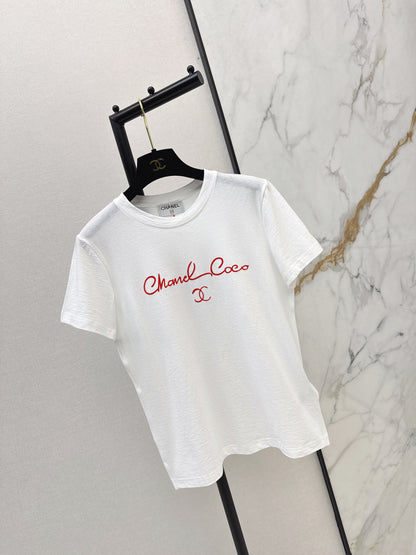 Chan NEW contrast lettering t-shirt