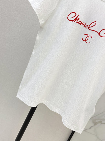 Chan NEW contrast lettering t-shirt