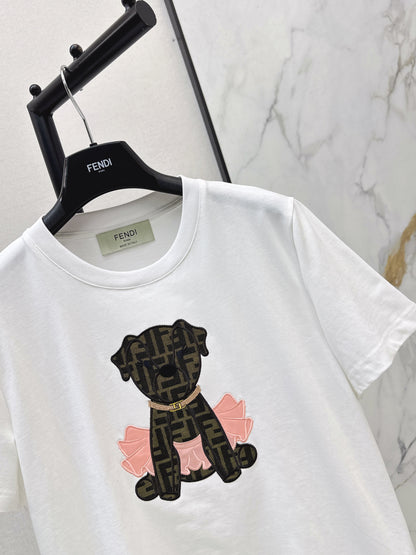 Fend NEW embroidered t-shirt