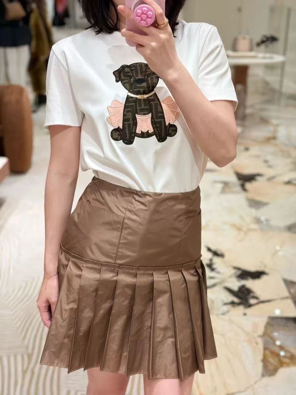 Fend NEW embroidered t-shirt