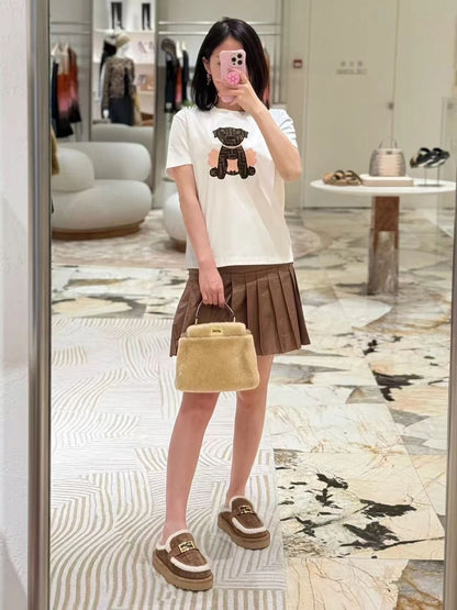 Fend NEW embroidered t-shirt