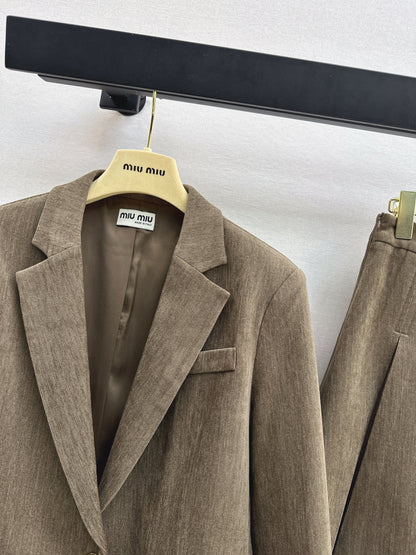 Miu NEW suit jacket pleated skirts