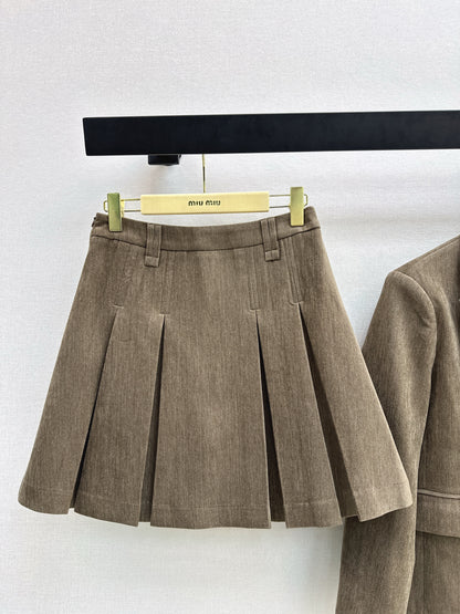 Miu NEW suit jacket pleated skirts