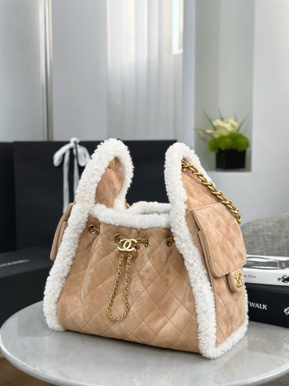 Chan NEW 25K Suede bag