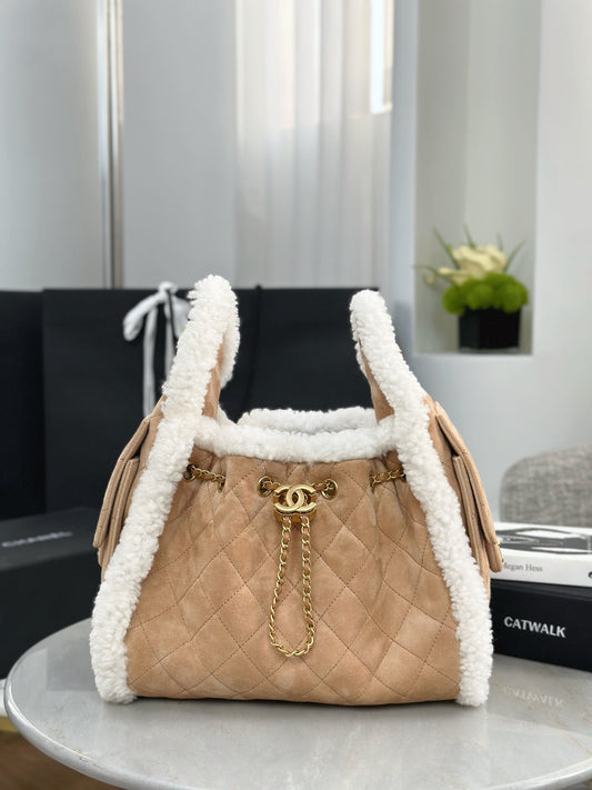 Chan NEW 25K Suede bag