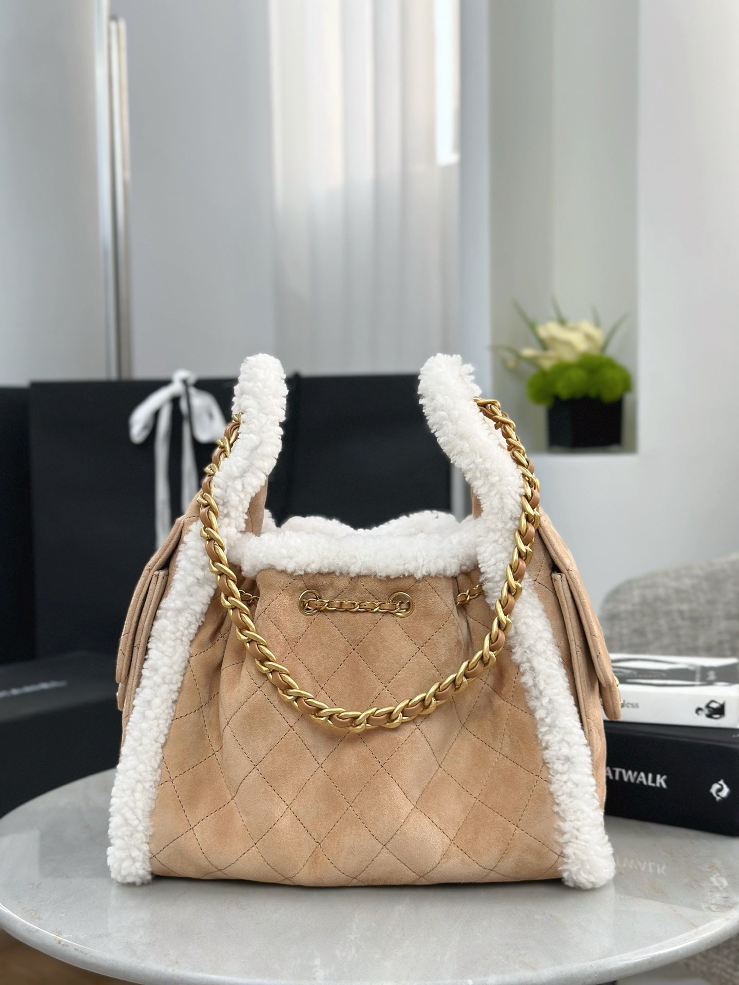 Chan NEW 25K Suede bag