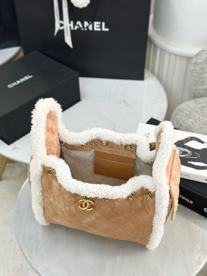 Chan NEW 25K Suede bag