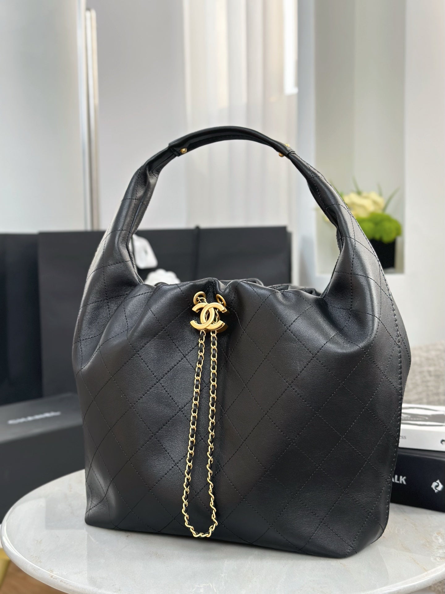 Chan NEW 26C hobo bag