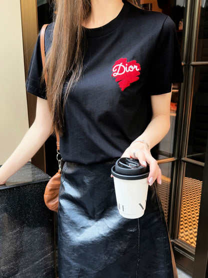 CD NEW heart print t-shirt