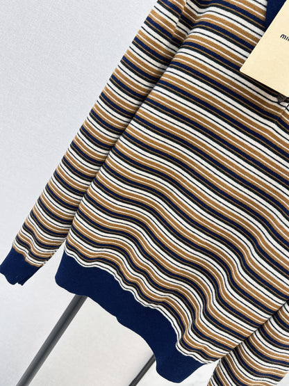 Miu NEW stripe polo shirts