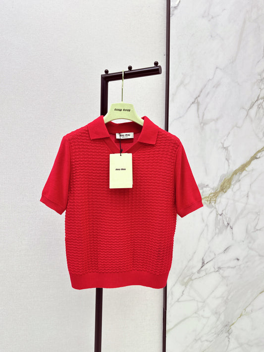 Miu NEW Knitted polo shirts