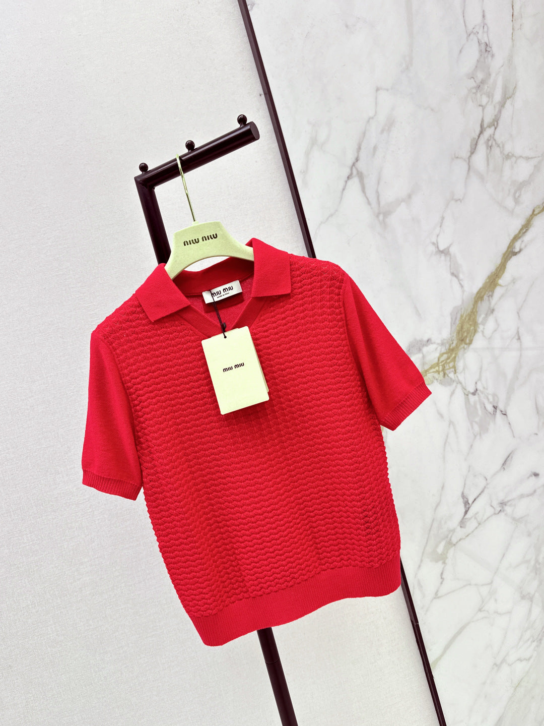 Miu NEW Knitted polo shirts