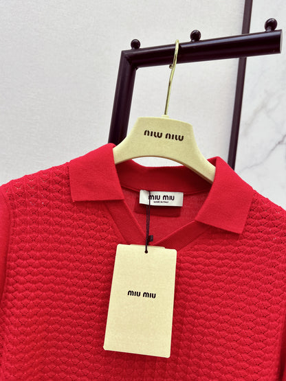 Miu NEW Knitted polo shirts