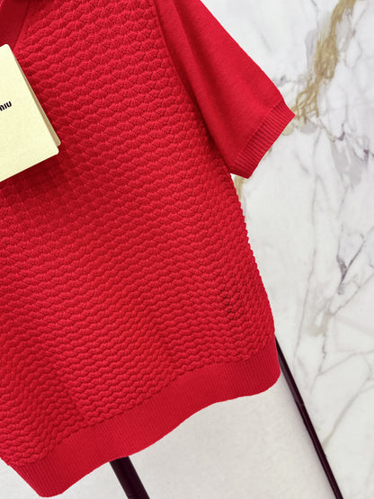 Miu NEW Knitted polo shirts