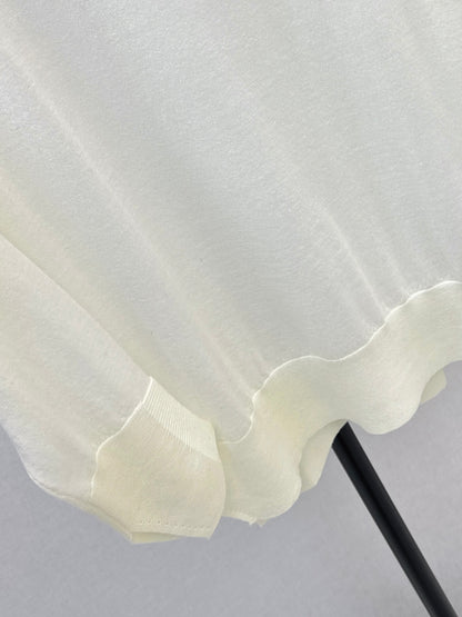 Es NEW  embroidery lace off shoulder sweater