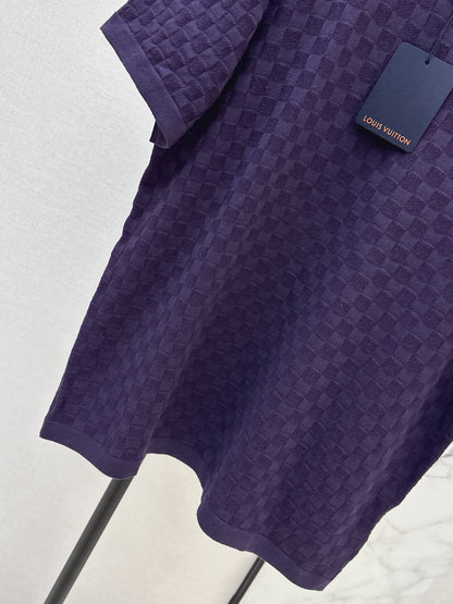 Louis NEW check embroidery t-shirt