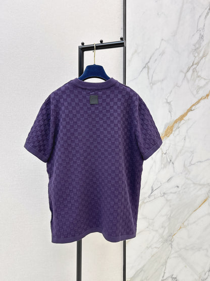 Louis NEW check embroidery t-shirt
