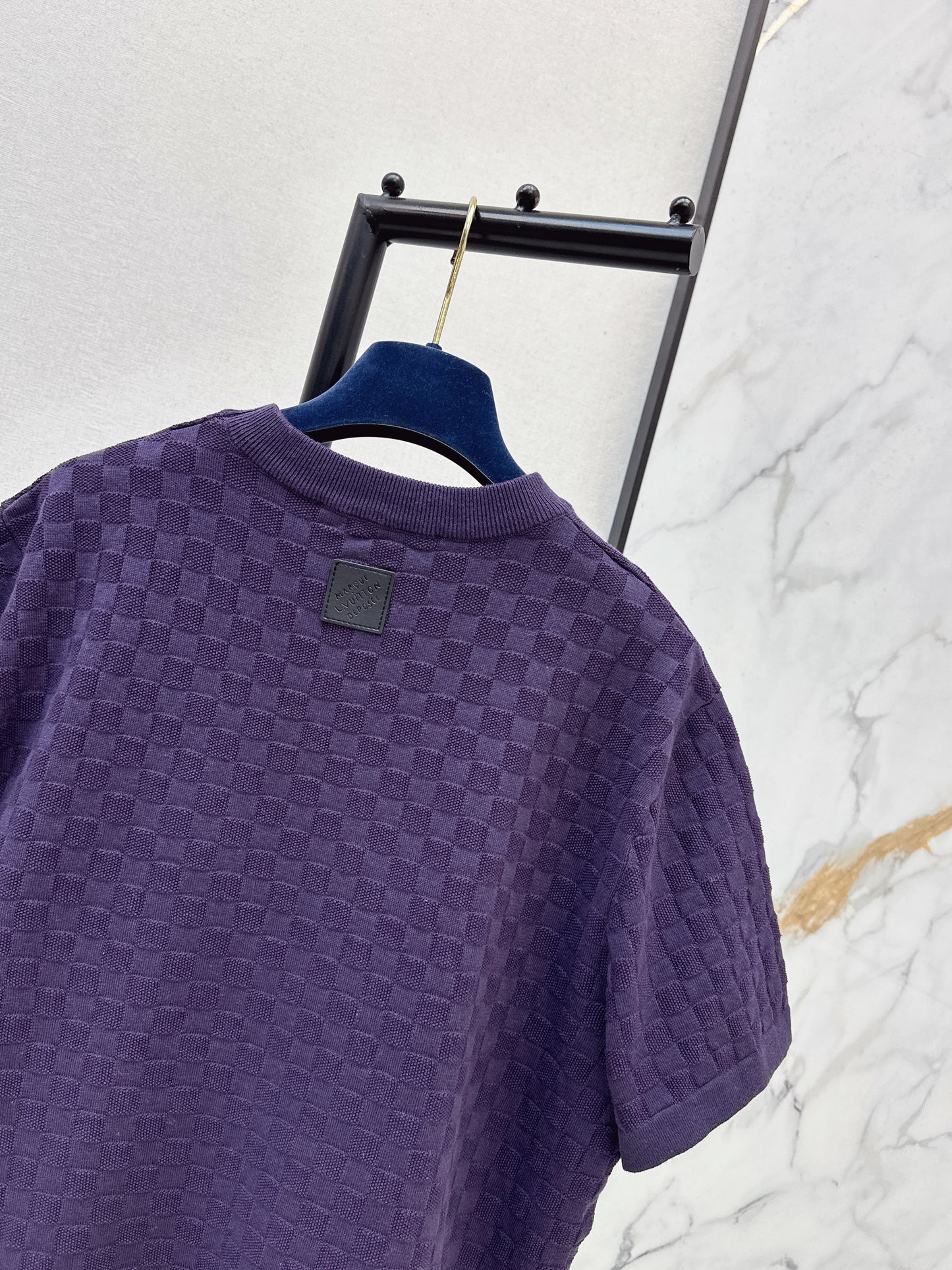 Louis NEW check embroidery t-shirt