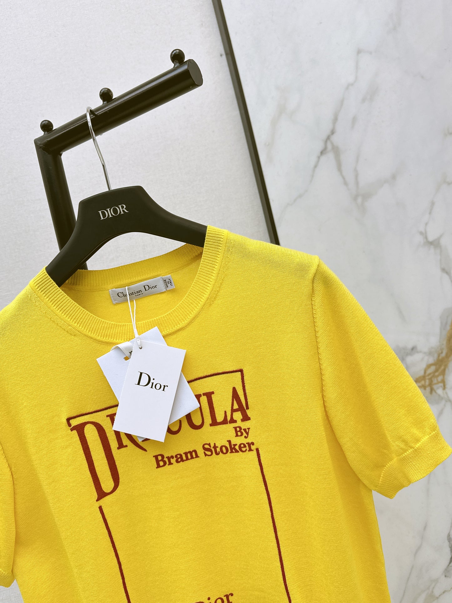 CD NEW Knitted short-sleeved sweater