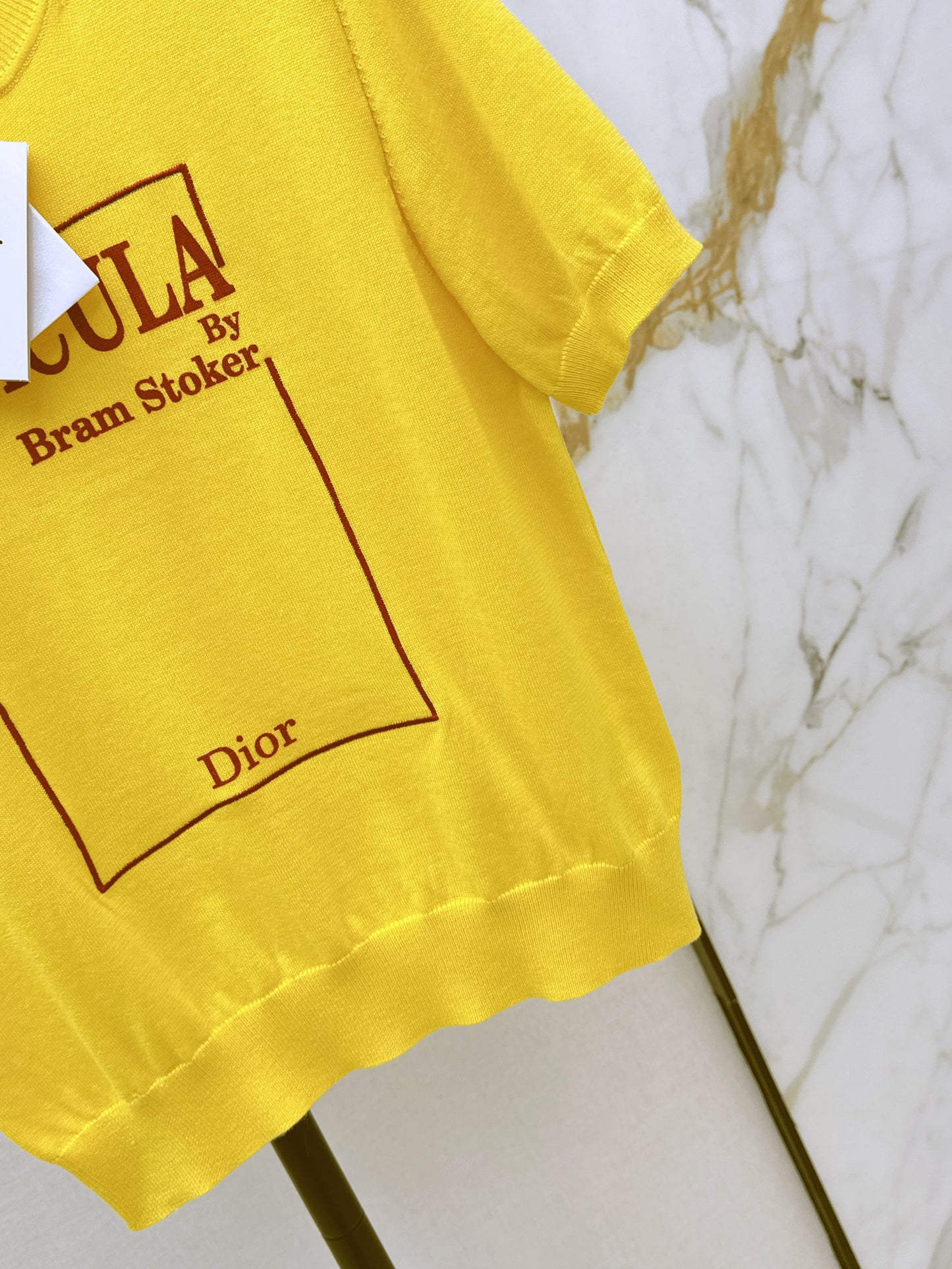 CD NEW Knitted short-sleeved sweater