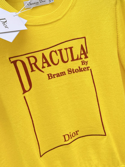 CD NEW Knitted short-sleeved sweater