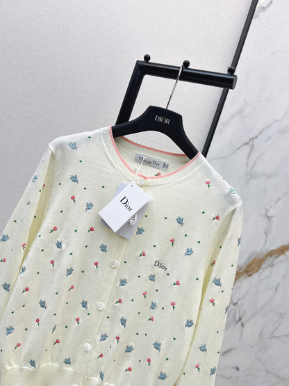 CD NEW embroidery cardigan