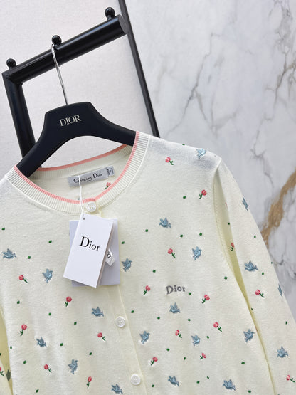 CD NEW embroidery cardigan