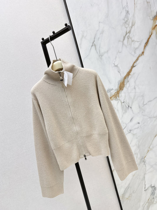 Brun NEW zip-up sweater
