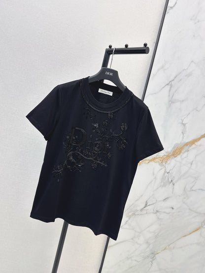 CD NEW 3d embroidery beading t-shirts