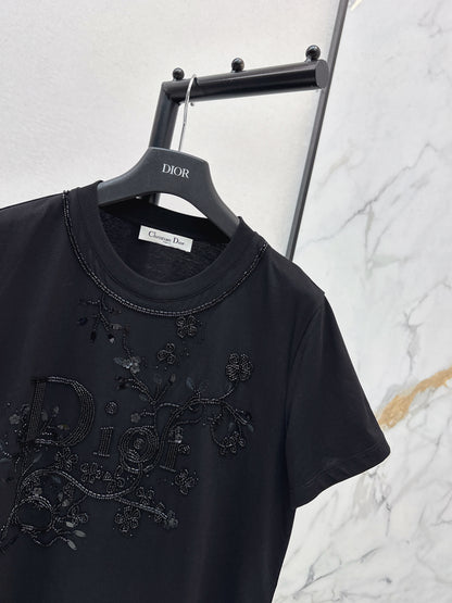 CD NEW 3d embroidery beading t-shirts