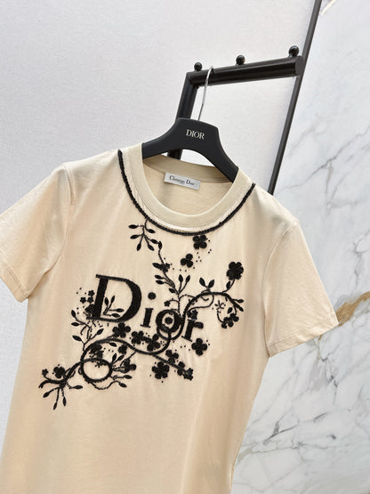 CD NEW 3d embroidery beading t-shirts