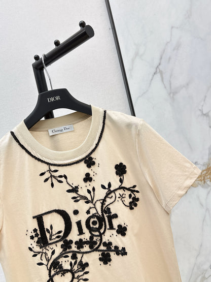 CD NEW 3d embroidery beading t-shirts