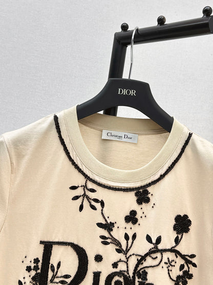 CD NEW 3d embroidery beading t-shirts