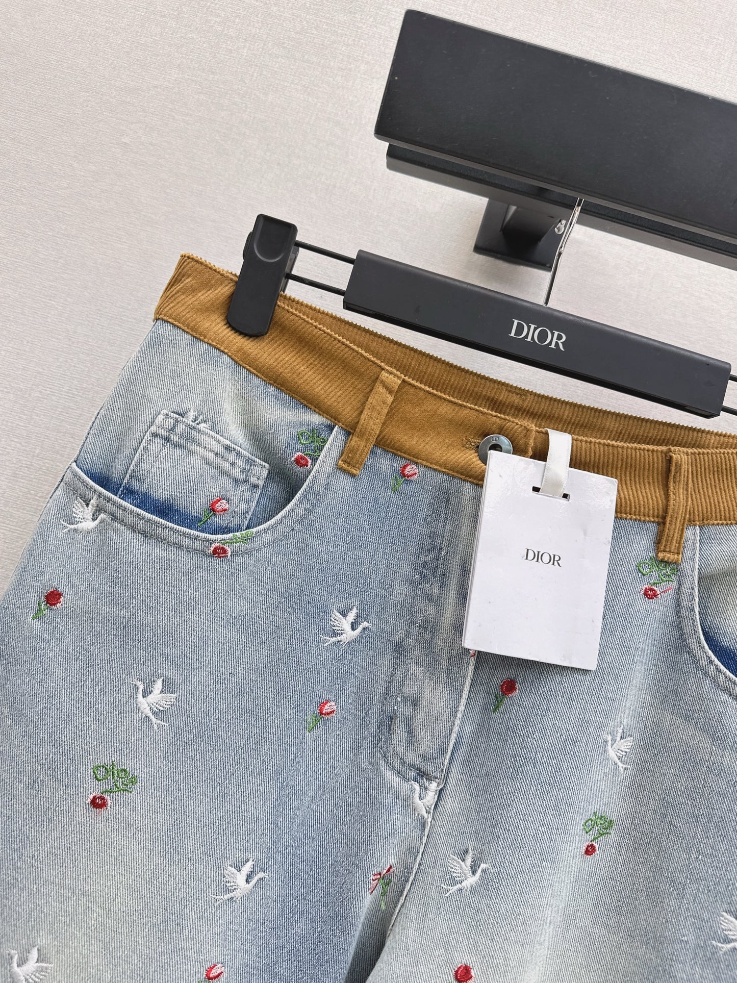 CD NEW embroidery straight jeans