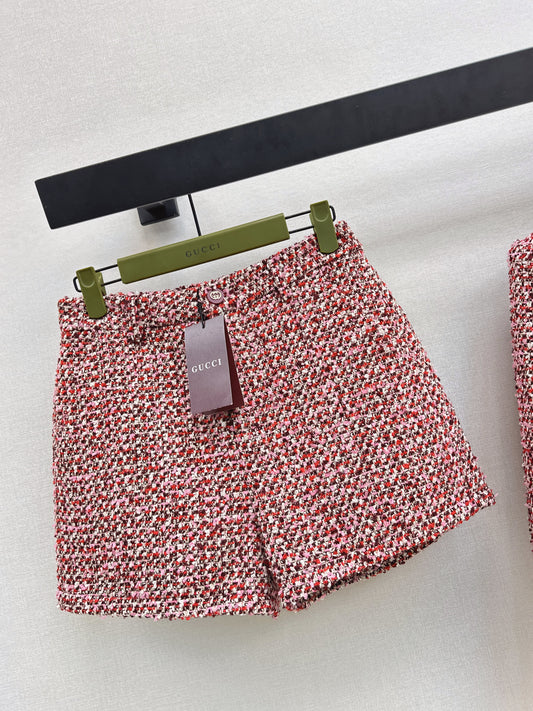 Guc NEW tweed short