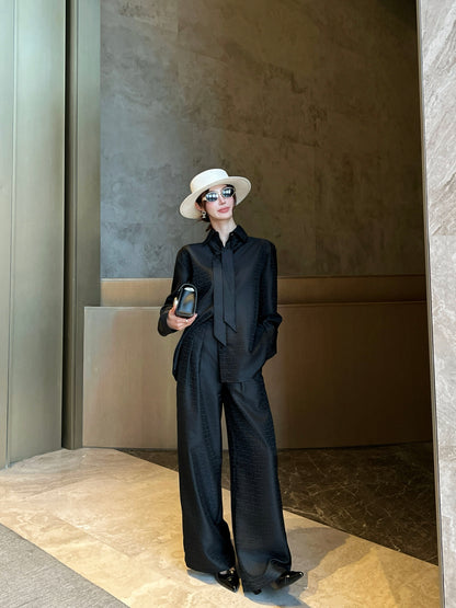 Herm NEW jacquard suit pants