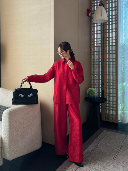 Herm NEW jacquard suit pants