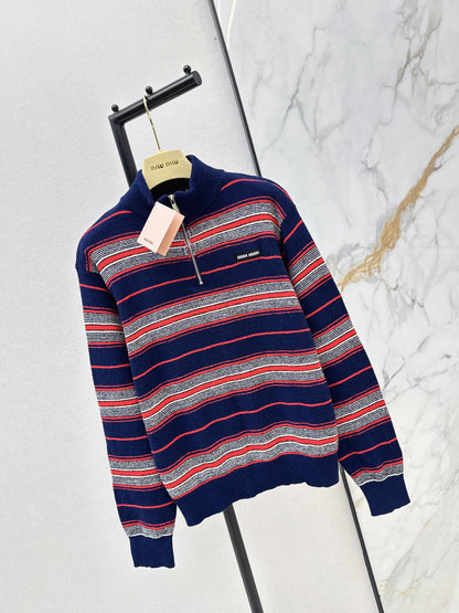 Miu NEW stripe knitted sweater