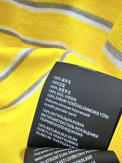 Miu NEW stripe polo knit sweater