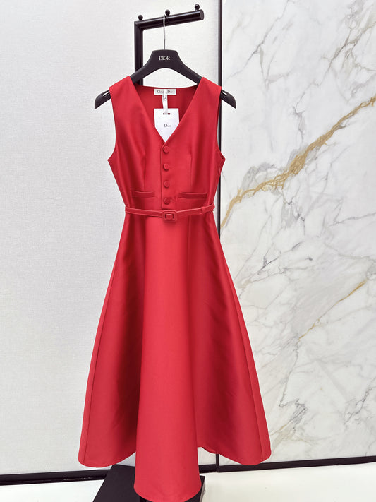 CD NEW sleeveless back-bow cocktail dress