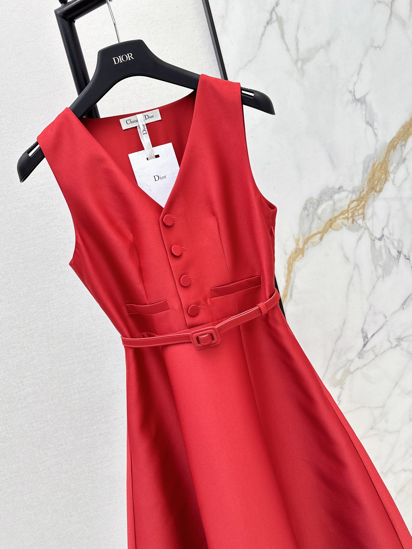 CD NEW sleeveless back-bow cocktail dress