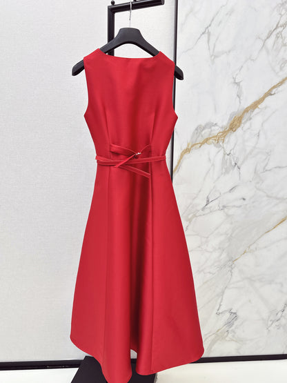CD NEW sleeveless back-bow cocktail dress