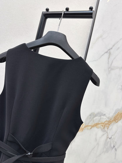 CD NEW sleeveless back-bow cocktail dress