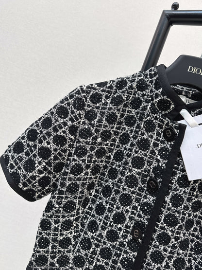 CD NEW woven tweed dress